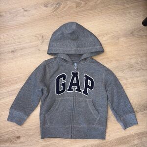 GAP Kids Charcoal Gray Zip Hoodie